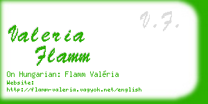 valeria flamm business card